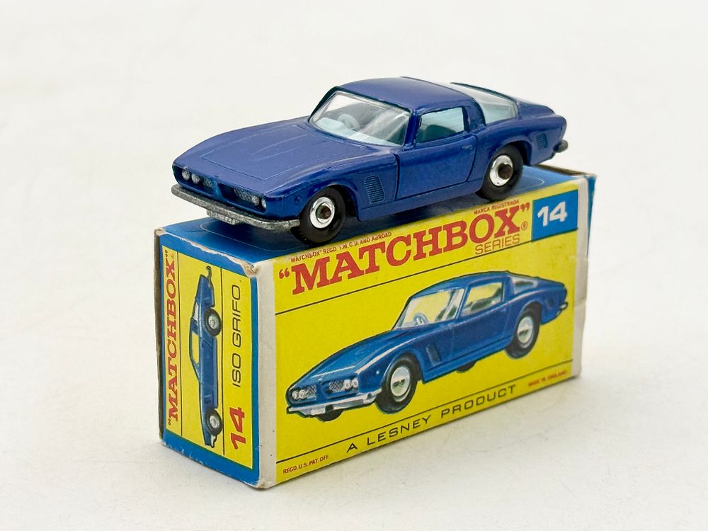 Lot 412: Matchbox Series No. 14D1 Iso Grifo with Original Box