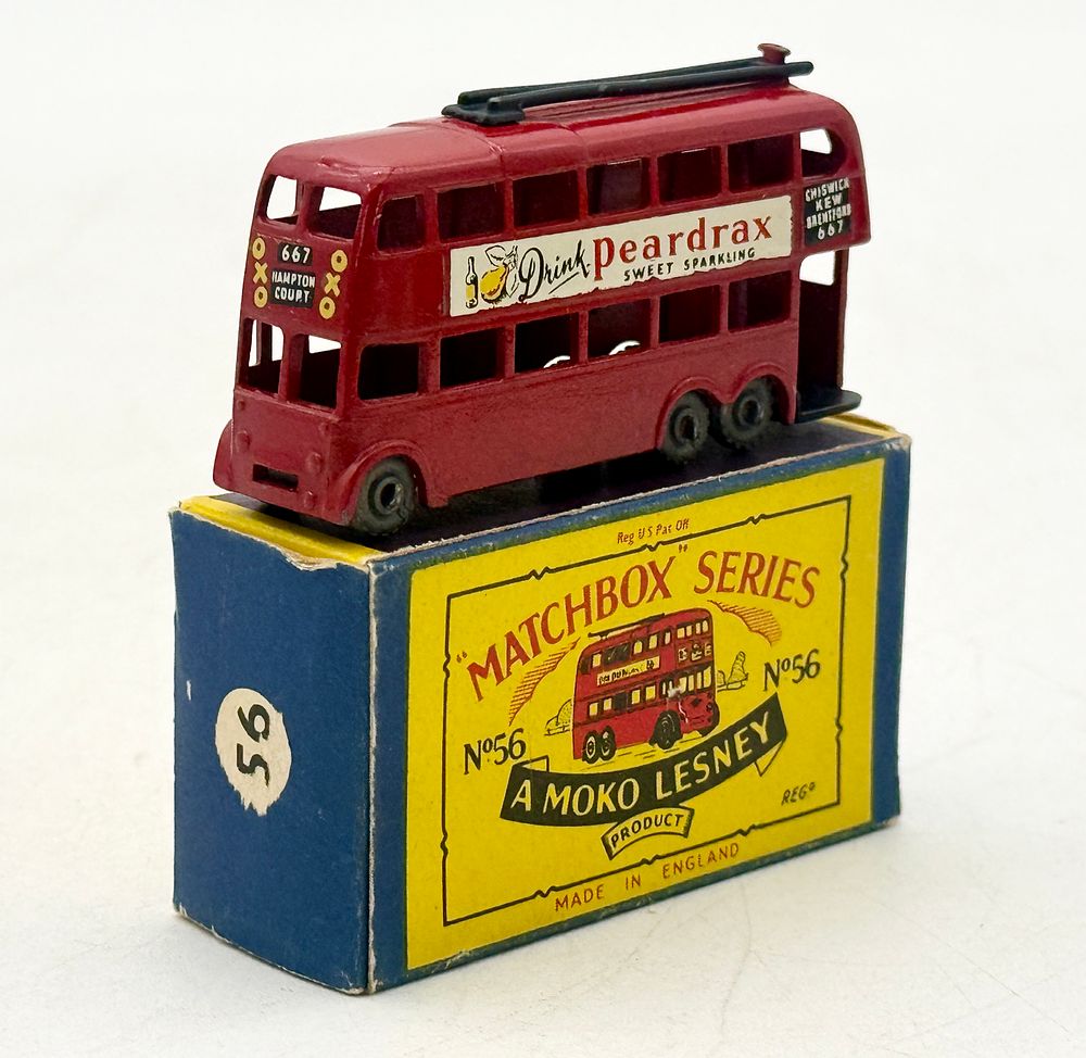 Lot 416: Matchbox Series No. 56 London Trolleybus by Moko Lesney