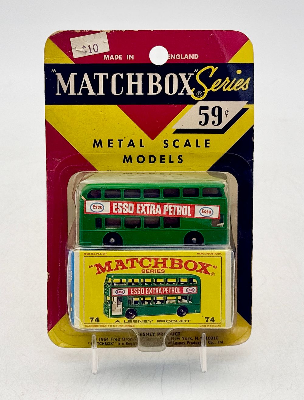 Lot 423: Lesney Matchbox No. 74B3 Daimler Bus in Original Blister Pack