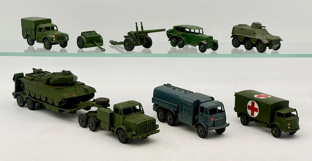 Lot 438: A Collection of Dinky Toys Die-Cast Military Vehicles