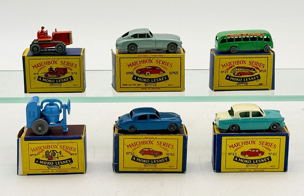 Lot 485: A Collection of Boxed Moko Lesney Matchbox Series Die-Cast Vehicles