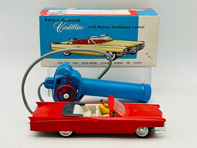 King Battery Operated 1963 Cadillac with Original Box. This King battery operated 63' Cadillac 