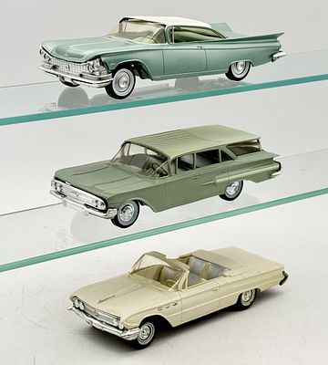 3 AMT/SMP Dealer Promotional Model Cars. The AMT/SMP model cars are constructed from molded 