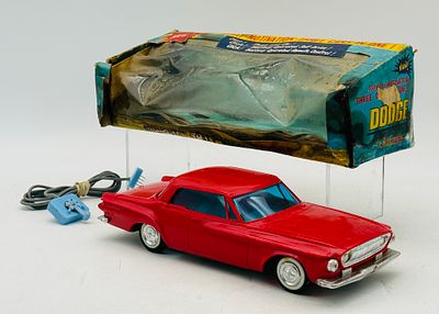 Cragstan Battery Operated Triway Motivation Dodge with Original Box. Cragstan manufactured this 