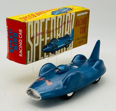 Laurie Toys Speed Bird Friction Drive Racing Car with Box. Produced by Laurie Toys in Hong Kong 