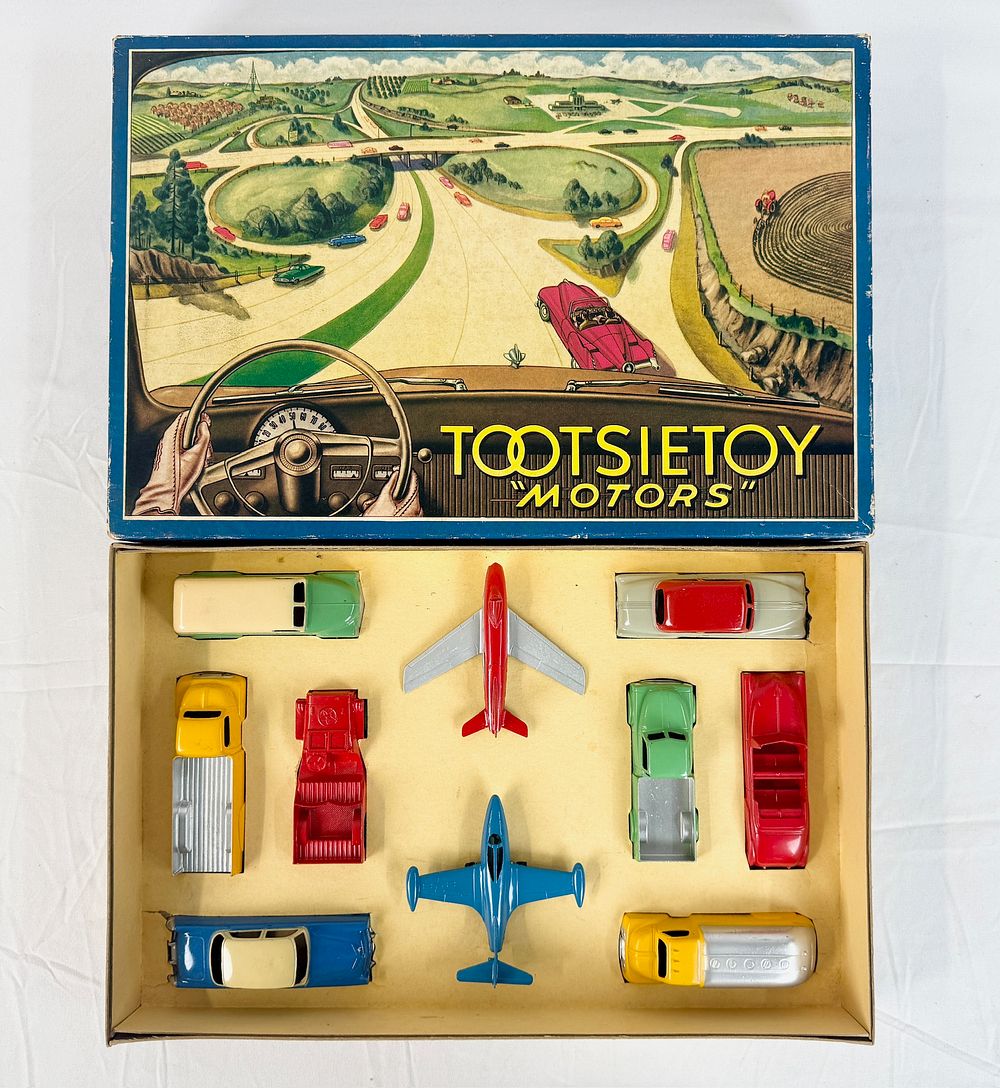 Lot 4: Tootsietoy Motors 7200 Die-Cast Metal Toy Vehicle and Aircraft Set