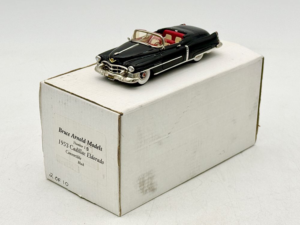 Lot 25: Bruce Arnold Models Black 1953 Cadillac Eldorado Convertible