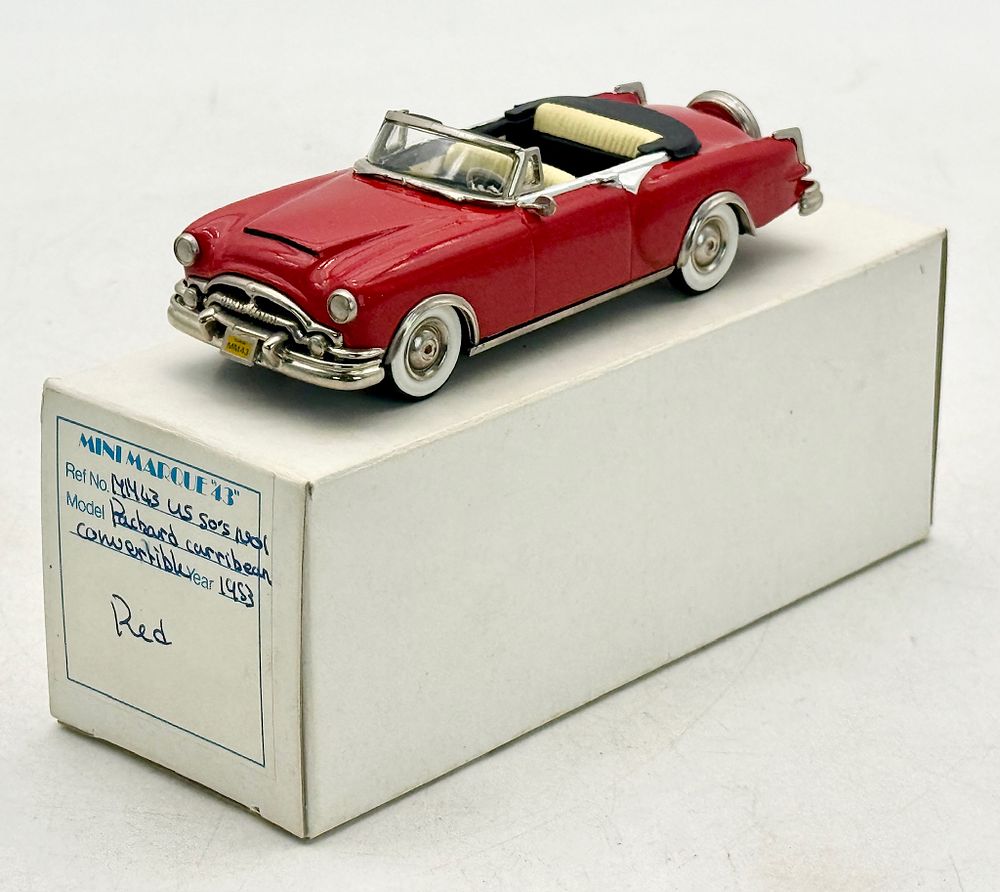 Lot 48: Mini Marque 43 Packard Caribbean Convertible Red Die-cast Car