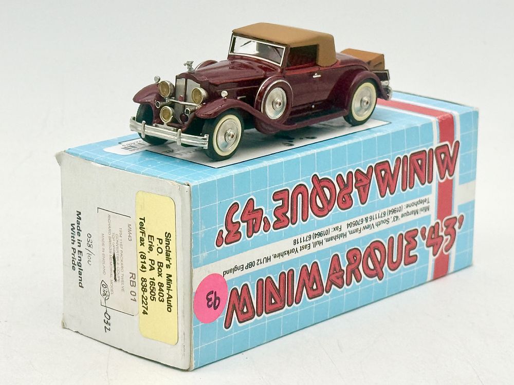 Lot 76: Mini Marque 43 Packard Twelve Convertible Coupe Limited Edition