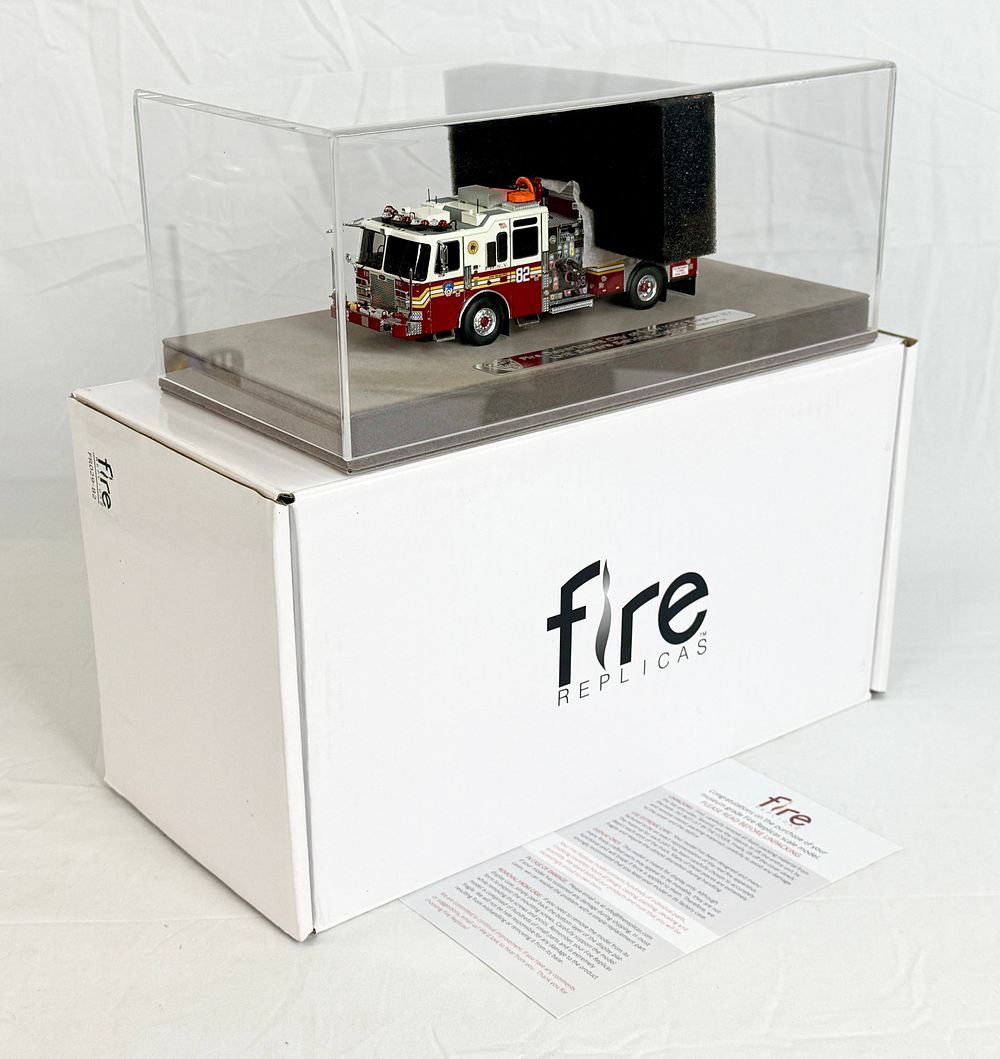Lot 104: Fire Replicas FDNY Engine 82 KME Severe Service Custom Pumper
