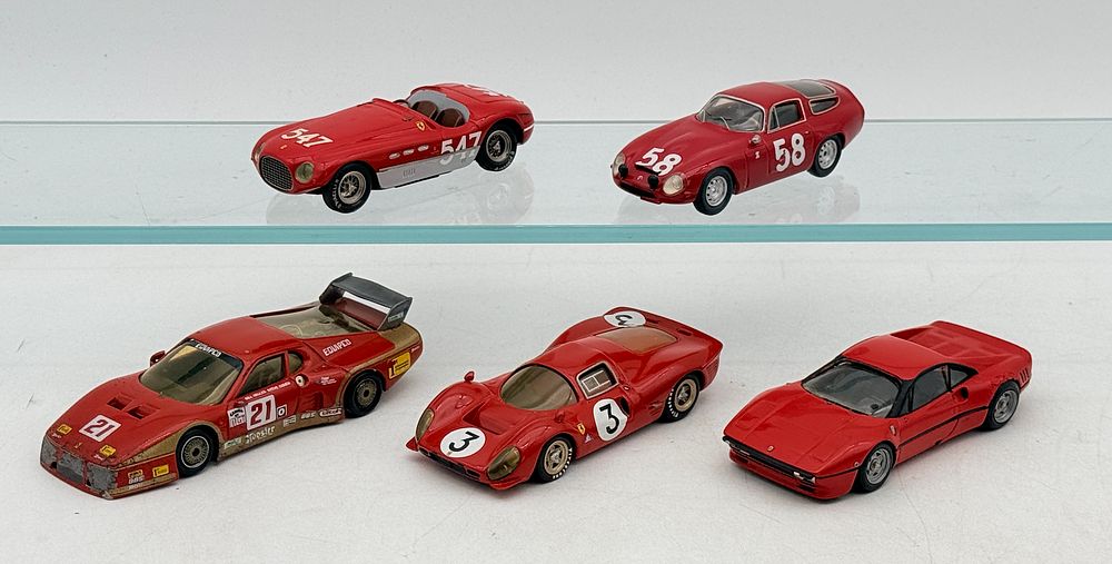 Lot 382: A Collection of Five Ferrari and Alfa Romeo 1:43 Scale Model Cars