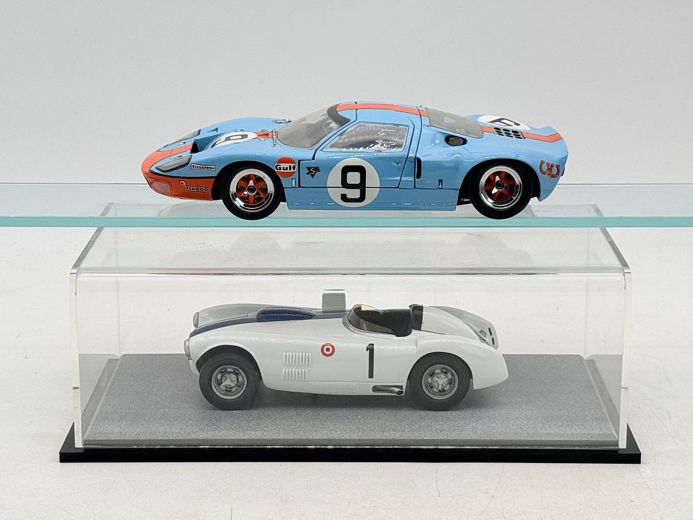Lot 388: Two Die-Cast Model Racing Cars Featuring Ford GT40 and Cunningham C-4R