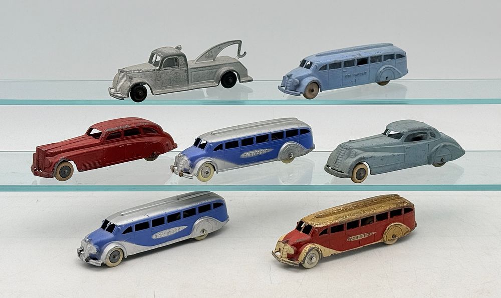 Lot 393: A Collection of seven Tootsietoy Jumbo Die-Cast Vehicles