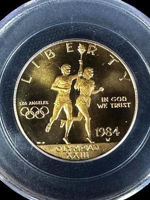 1984-W 10 GOLD OLYMPIC COIN MS69 SLABBED. 1984-W 10 GOLD OLYMPIC COIN MS69 SLABBED