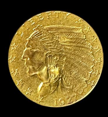 2 1/2 1928 INDIAN HEAD GOLD COIN 4 GRAMS