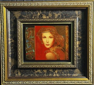CSABA MARKUS" VERILLIA" MIXED MEDIA. Height: 19 in. by Width: 21 in.