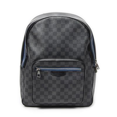 Louis Vuitton Josh Backpack Backpack. Made from Damier Graphite with Black Canvas 