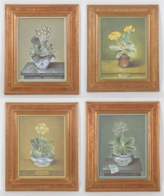 Jose Escofet (b. 1930) Four Floral Prints. A set of four offset prints circa 1990, each pencil 