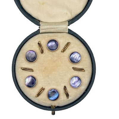 Large lot of Antique Cuff links, Button, and Stud sets. This lot contains three button sets in 