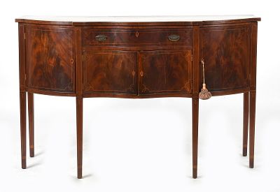 American Federal Style Inlaid Mahogany Sideboard, Early 20th Century. An American Federal Style 