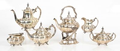 Reed and Barton, Tea/Coffee Serving Set 
In the Hampton Court pattern, 