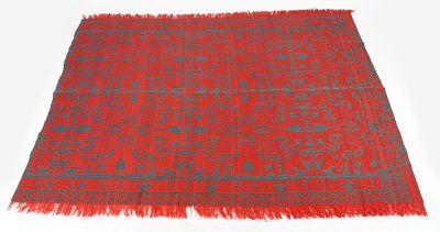 Berks County, Pennsylvania Jacquard Coverlet, Millersburg, Dated 1860. A Berks County 