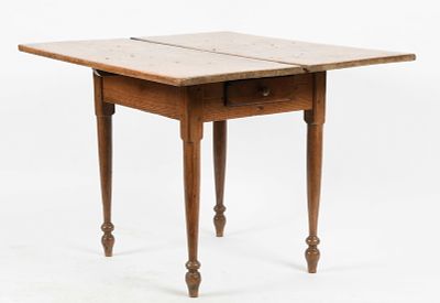Country Hard Yellow Pine Tavern Table, Probably Southern, Circa 1800. A Country Hard Yellow Pine 