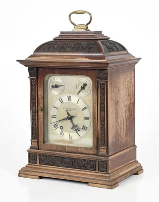 George III Style Bracket Clock, Retailed by J. E. Caldwell & Co., Philadelphia. A George III 