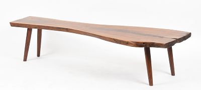 George Nakashima (1905-1990) Walnut Low Table, 1965. A George Nakashima (1905-1990) Walnut Low 