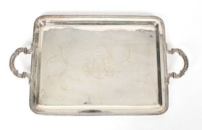 A Spanish 916 Silver Tray, Marked for Josep Buxeda, Barcelona, Second Quarter 20th Century. A 