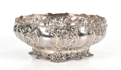 An American Sterling Silver Centerpiece Bowl, Marked for Dominick & Haff, 1892. An American 