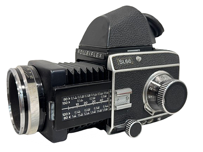 Rolleiflex SL66, a medium format single-lens reflex (SLR) camera. carl zeiss 80mm f2.8