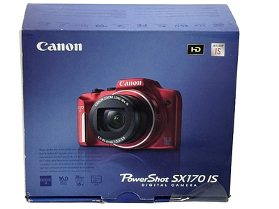 a canon Power Shot SX170 /S. Brand new factory sealed