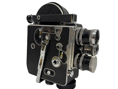 A bolex 16mm camera switar . A bolex 16mm camera working switar 16mm f1.8 switar 25mm f1.9 som 