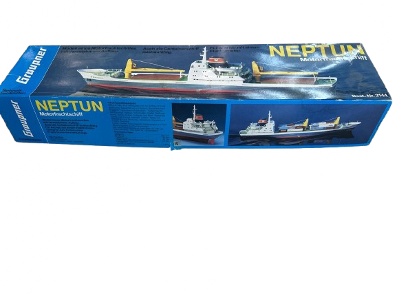 Lot 194: GRAUPNER CARGO BOAT NEPTUN RC 2144