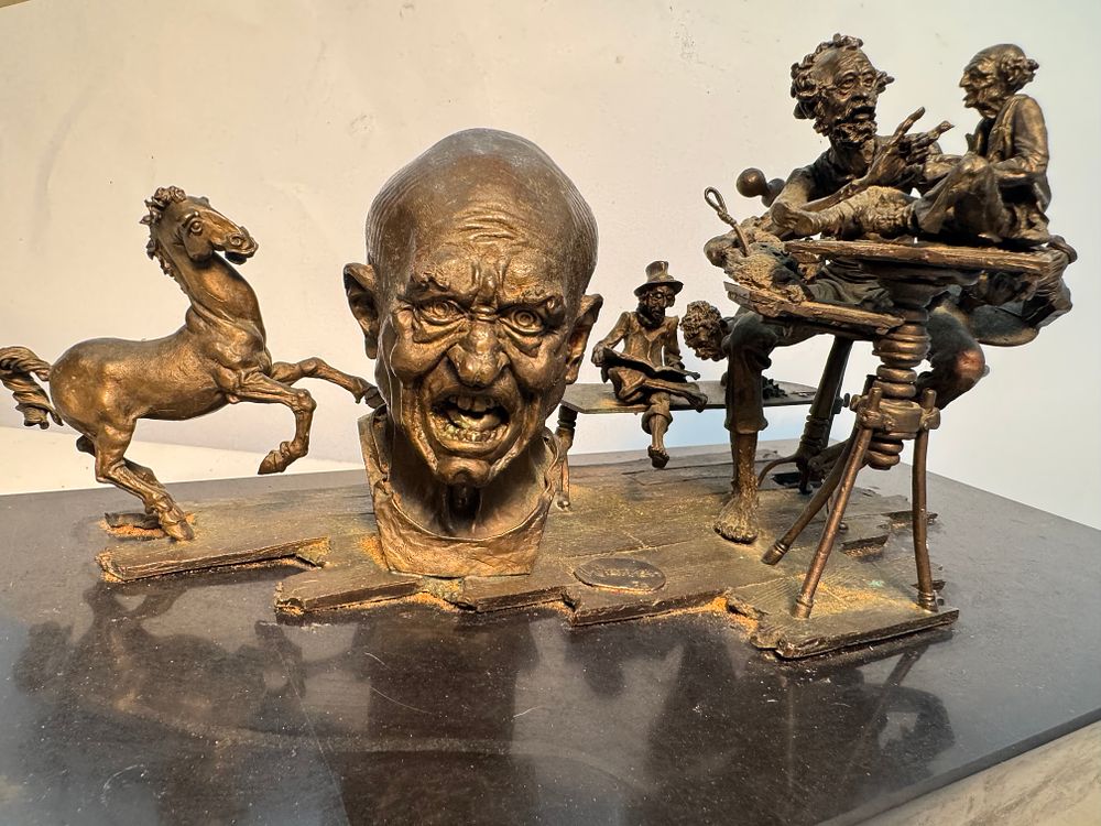 Lot 195: Warren bronze sculpture