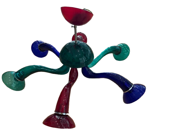 Lot 238: A Murano chandelier veart light