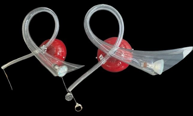 Lot 239: A veart Murano wall lights