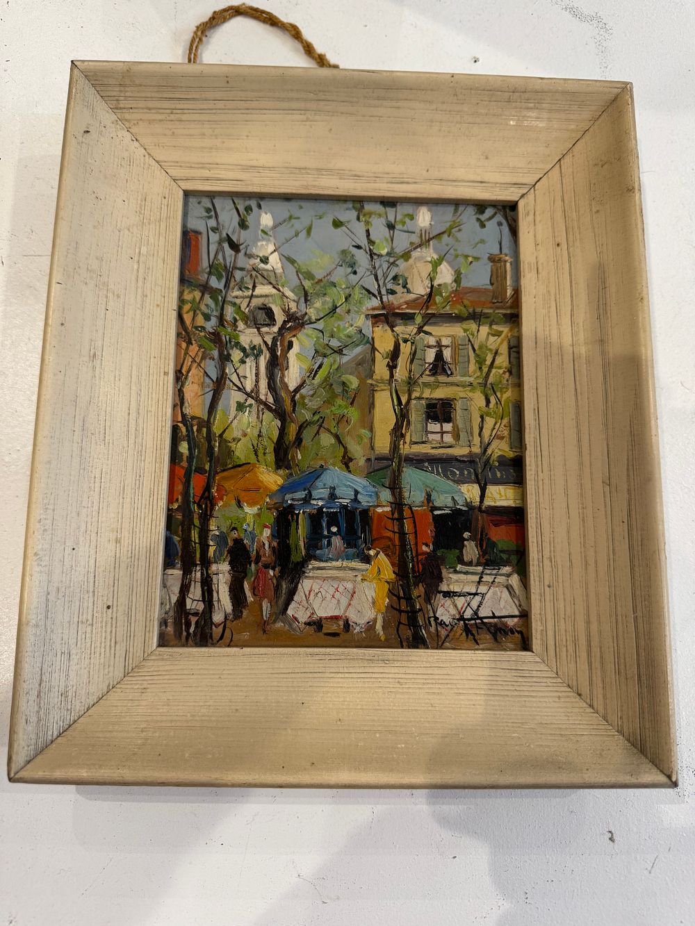 Lot 259: A oil painting on canvas signet