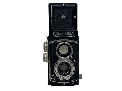 Rolleicord xenar 75mm f3.5. Rolleicord twin-lens reflex (TLR) medium-format camera equipped with 
