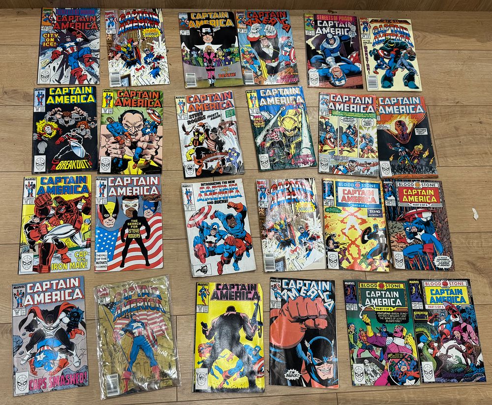Lot 161:  24 Captain America – Comic Book Collection