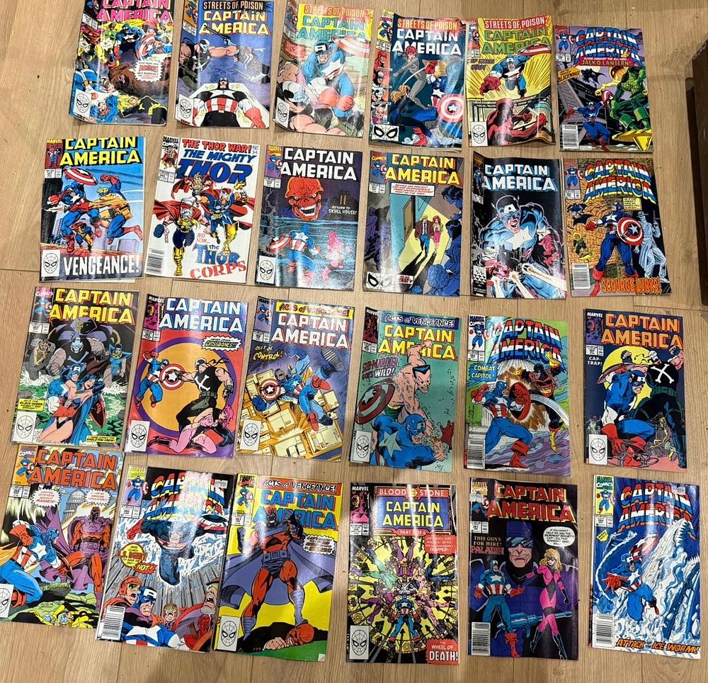 Lot 164: 24 Captain America – Comic Book Lot