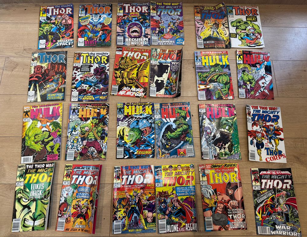 Lot 182: 24 Marvel – The Mighty Thor Comic Lot