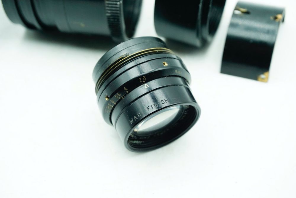 Lot 79: A Taylor Hobson Cooke Panfo f/2.8 50mm "War Finish" lens s/n 282235