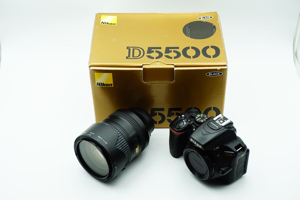 Lot 87: Nikon D5500 (Black) DSLR Camera / AF-S DX NIKKOR 18-300mm f/3.5-6.3G ED VR Lens w/ Box