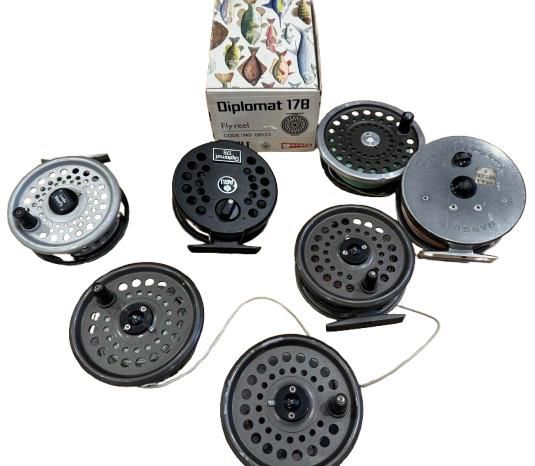 Lot 293: Vintage Hardy Bros. “Salmon No. 1” fly fishing reel, abu 178 leeda