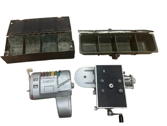 Lot 299: Vintage Ticket Machines and Metal Cash Boxes
