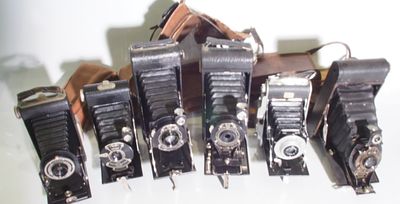 A selection of 6 bellow cameras