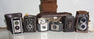 A selection of cameras