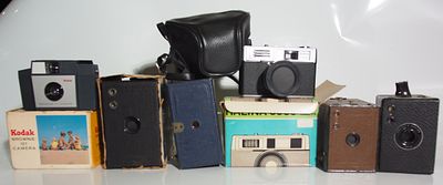 A selection of cameras